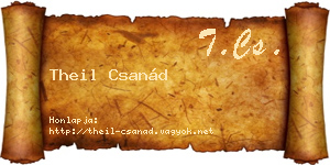 Theil Csanád névjegykártya